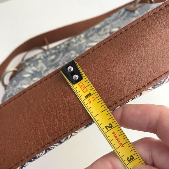 Sakroots Navy Blue Spirit Desert Floral Crossbody Trip Pouch Adjustable Strap - Picture 6 of 14